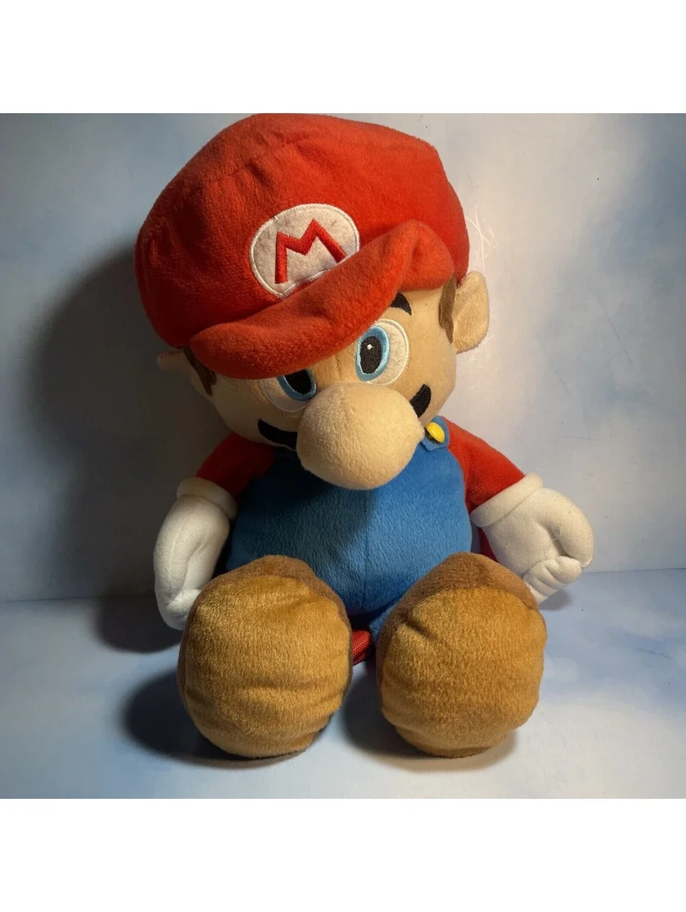 Nintendo Super Mario Stuffed Plush HUGE 22” Pillow Buddy Zip Pouch Carry Doll